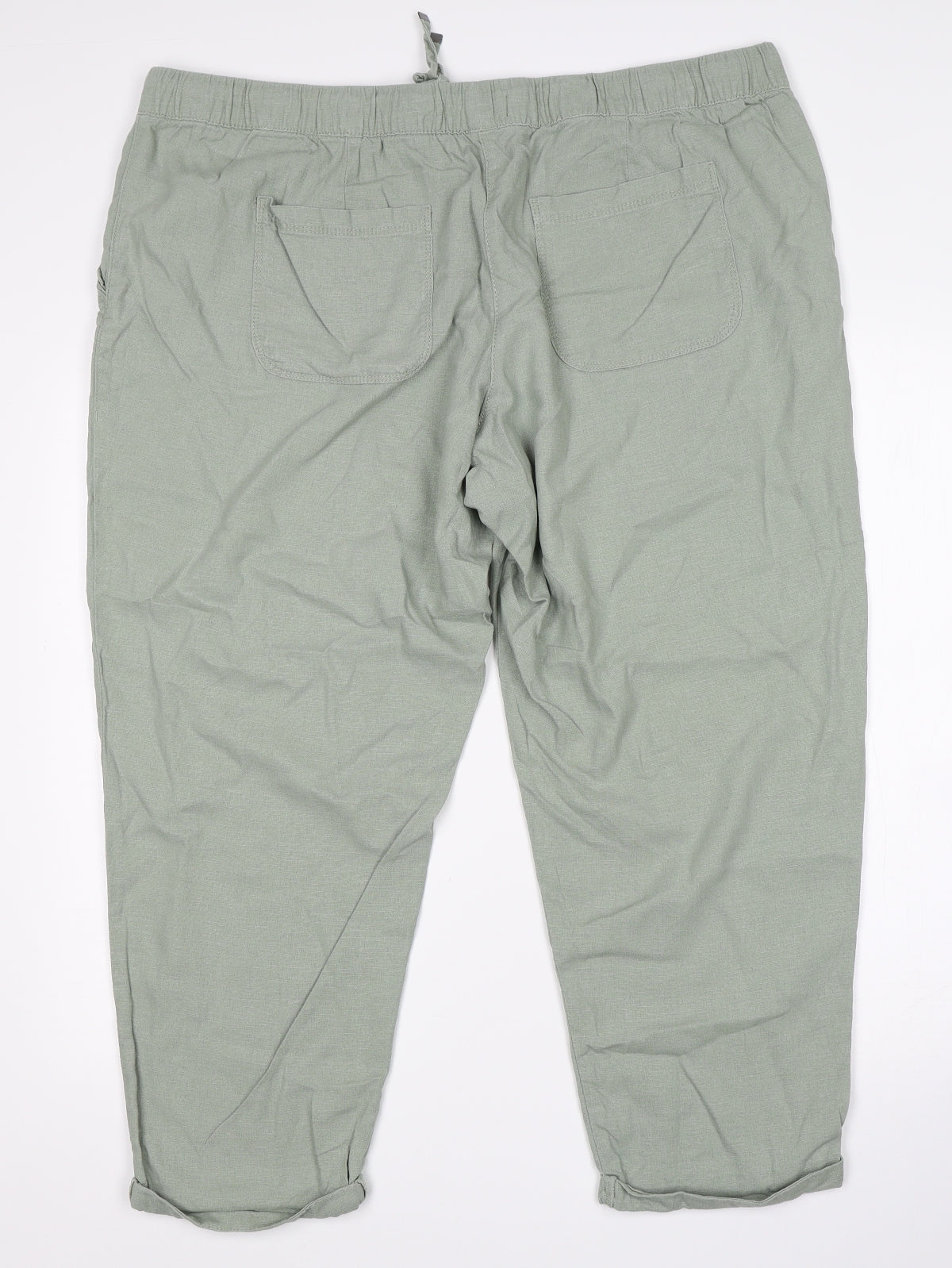 Debenhams Womens Green   Cropped Trousers Size 20 L25 in