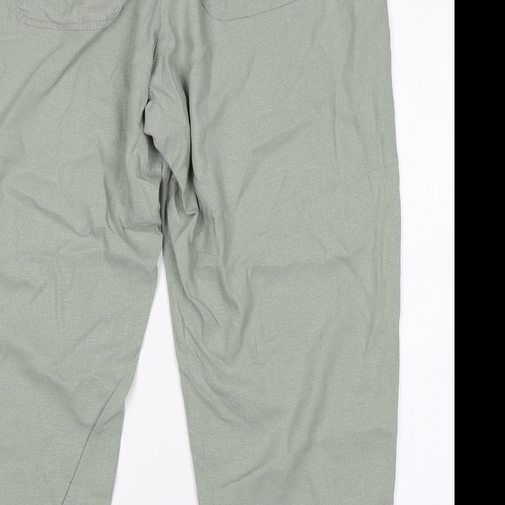 Debenhams Womens Green   Cropped Trousers Size 20 L25 in
