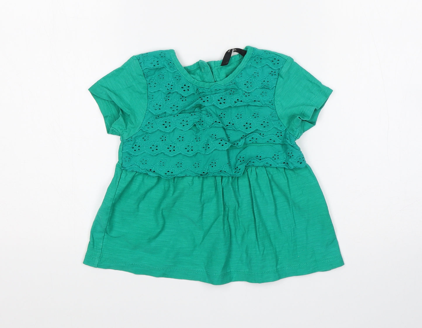 George Girls Green   Basic T-Shirt Size 2-3 Years