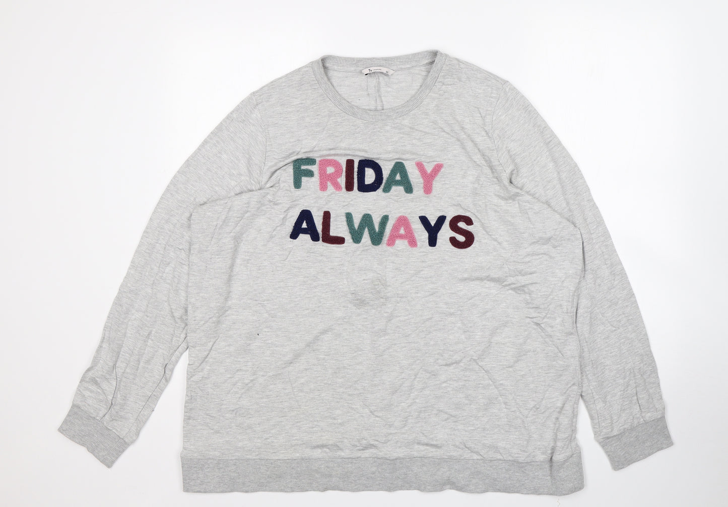 TU Womens Grey   Pullover Jumper Size 22