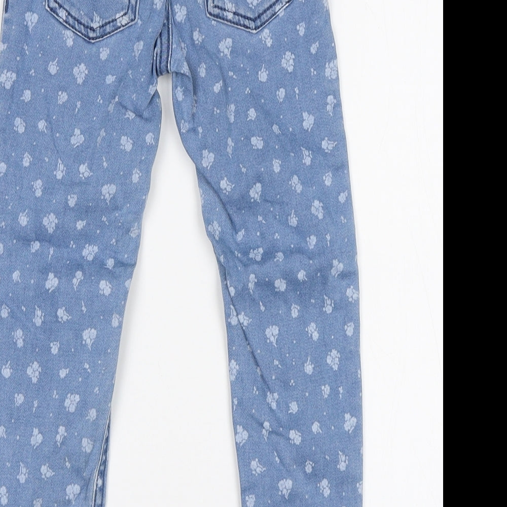 Miniclub Girls Blue Floral  Jegging Jeans Size 2-3 Years