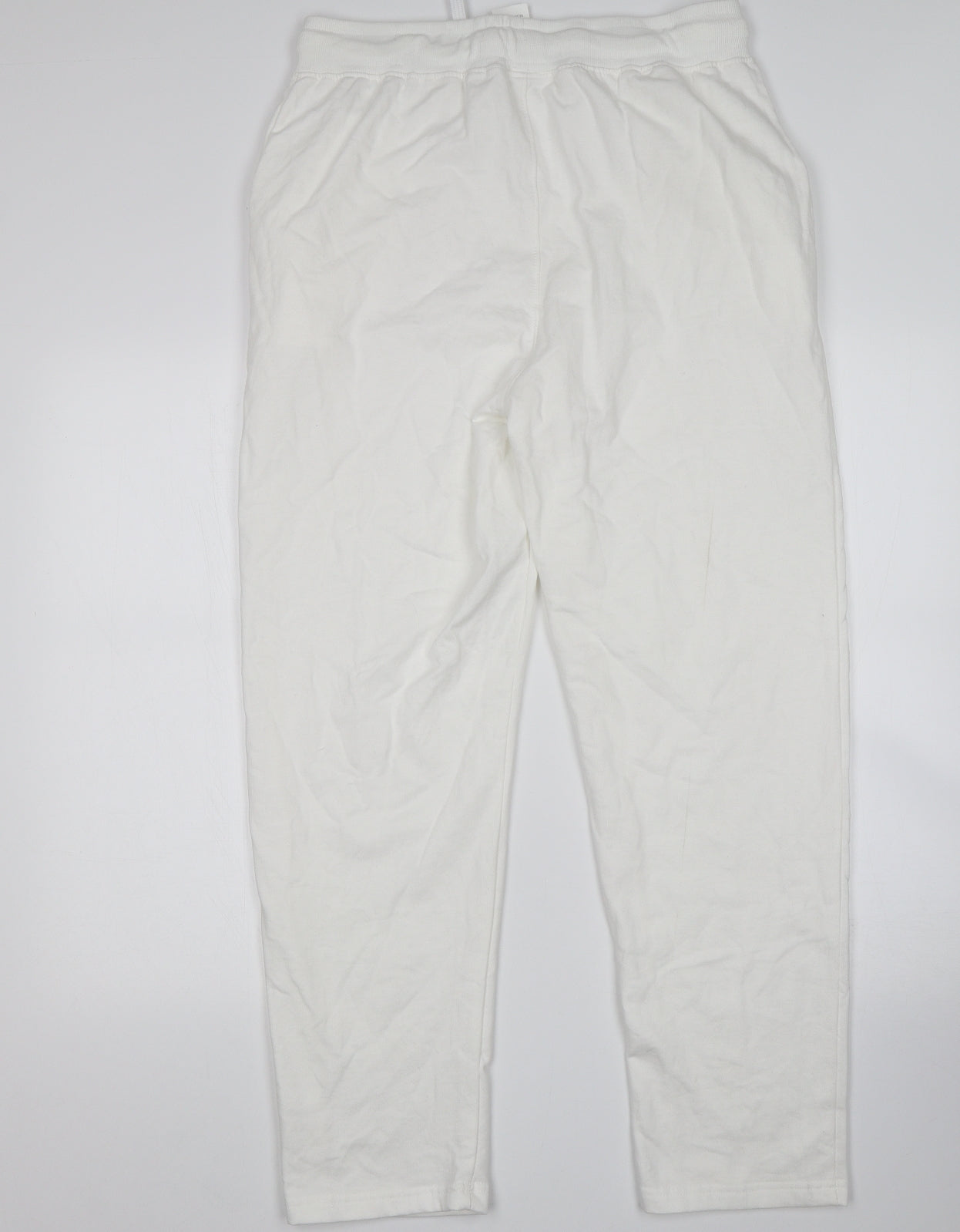 Preworn Womens White   Sweatpants Trousers Size L L28 in