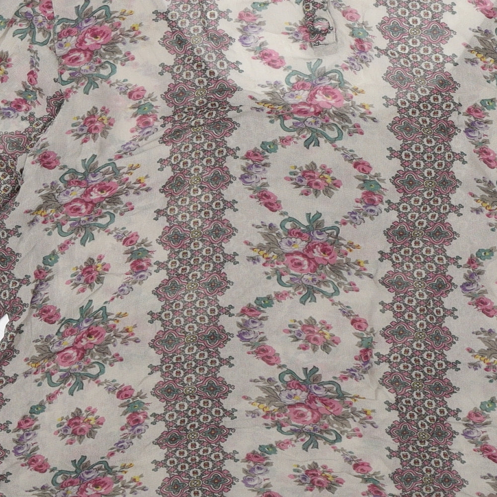 River Island Womens Multicoloured Floral  Basic Blouse Size 14