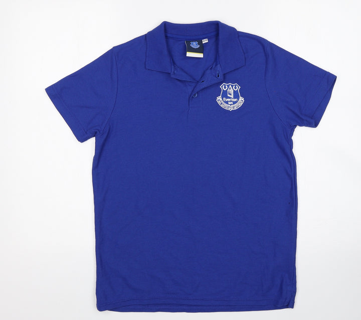 Everton Boys Blue   Basic Polo Size 12-13 Years  - Everton FC