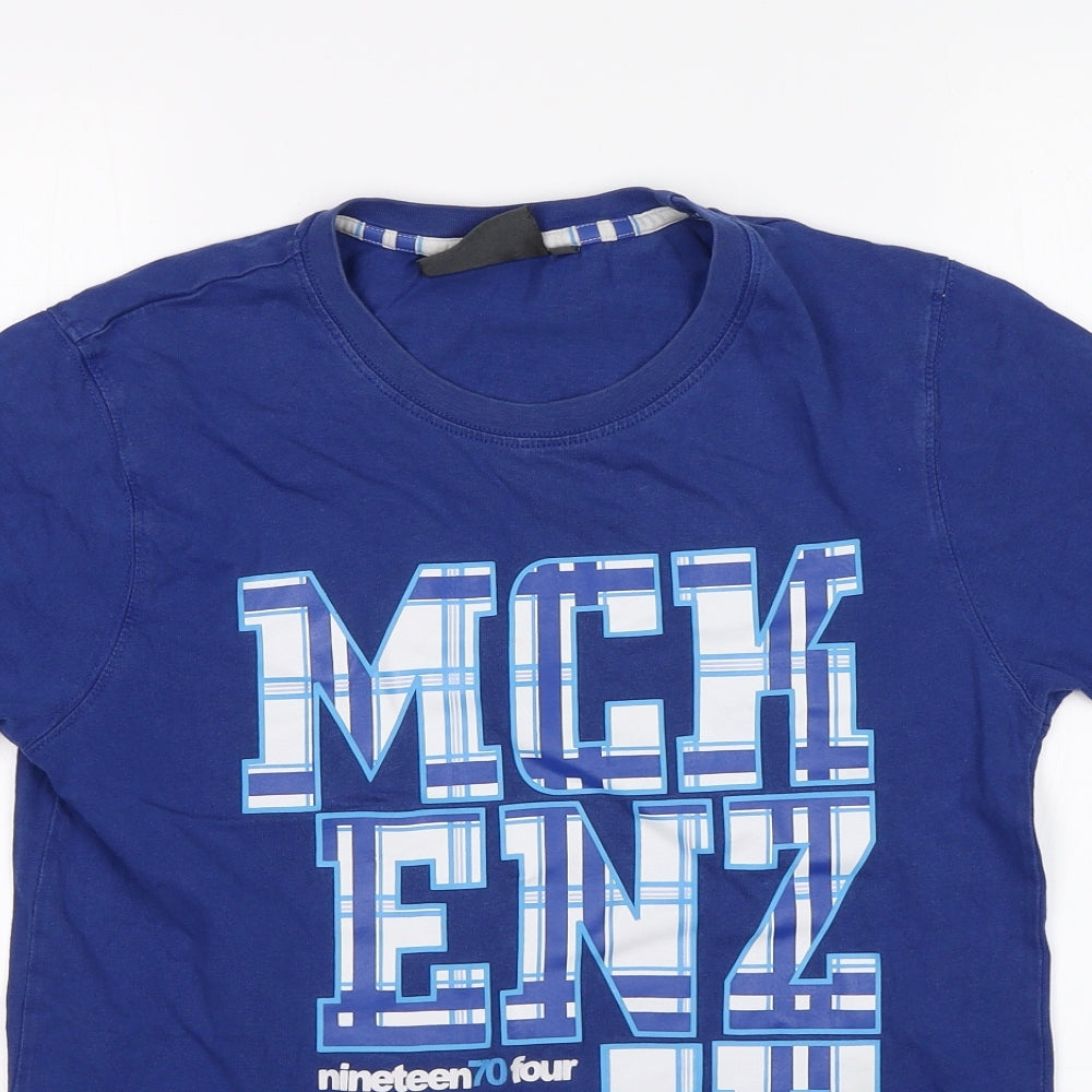 McKenzie Boys Blue   Basic T-Shirt Size L