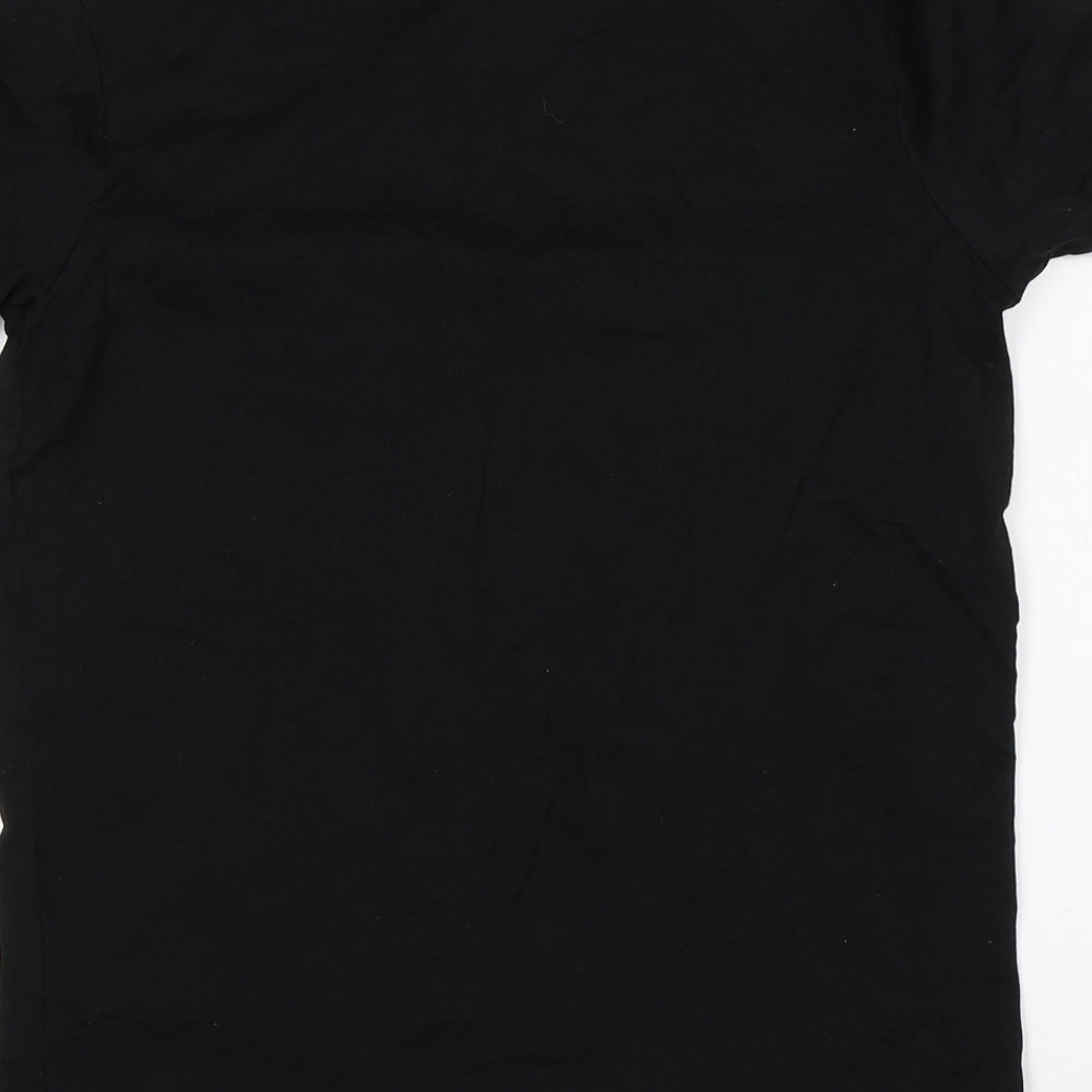 JACK & JONES Mens Black    T-Shirt Size S