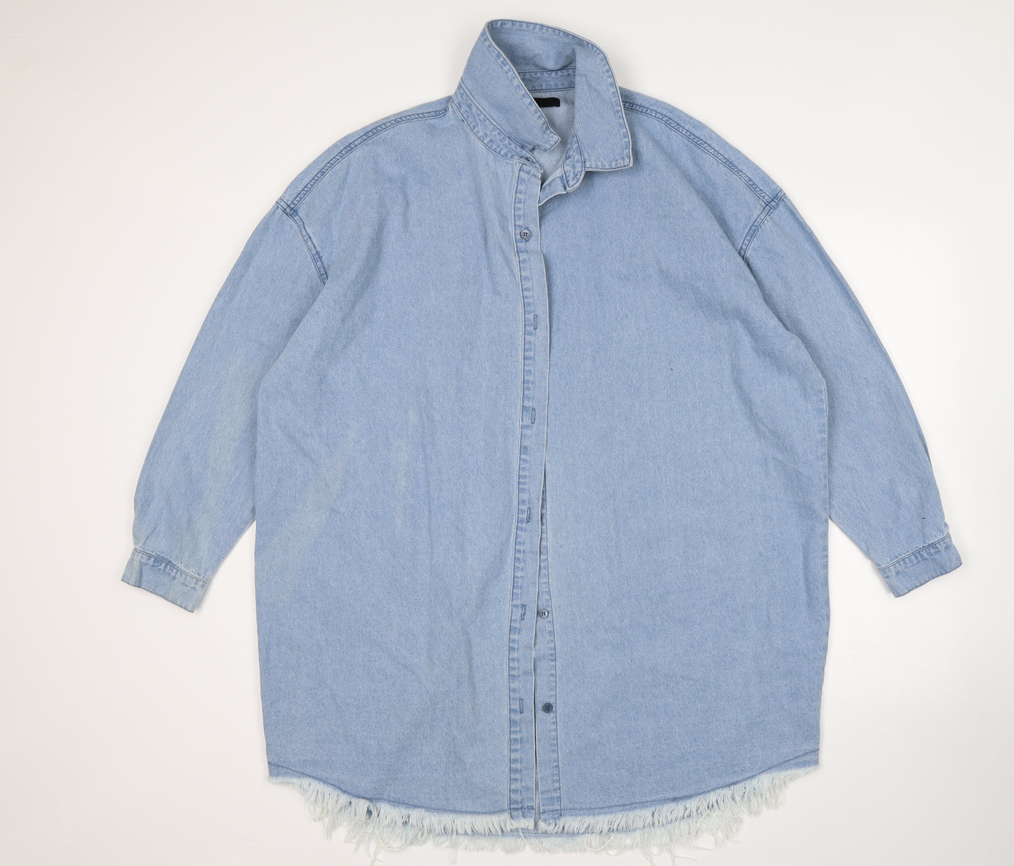 Missguided Womens Blue   Shirt Dress  Size 12