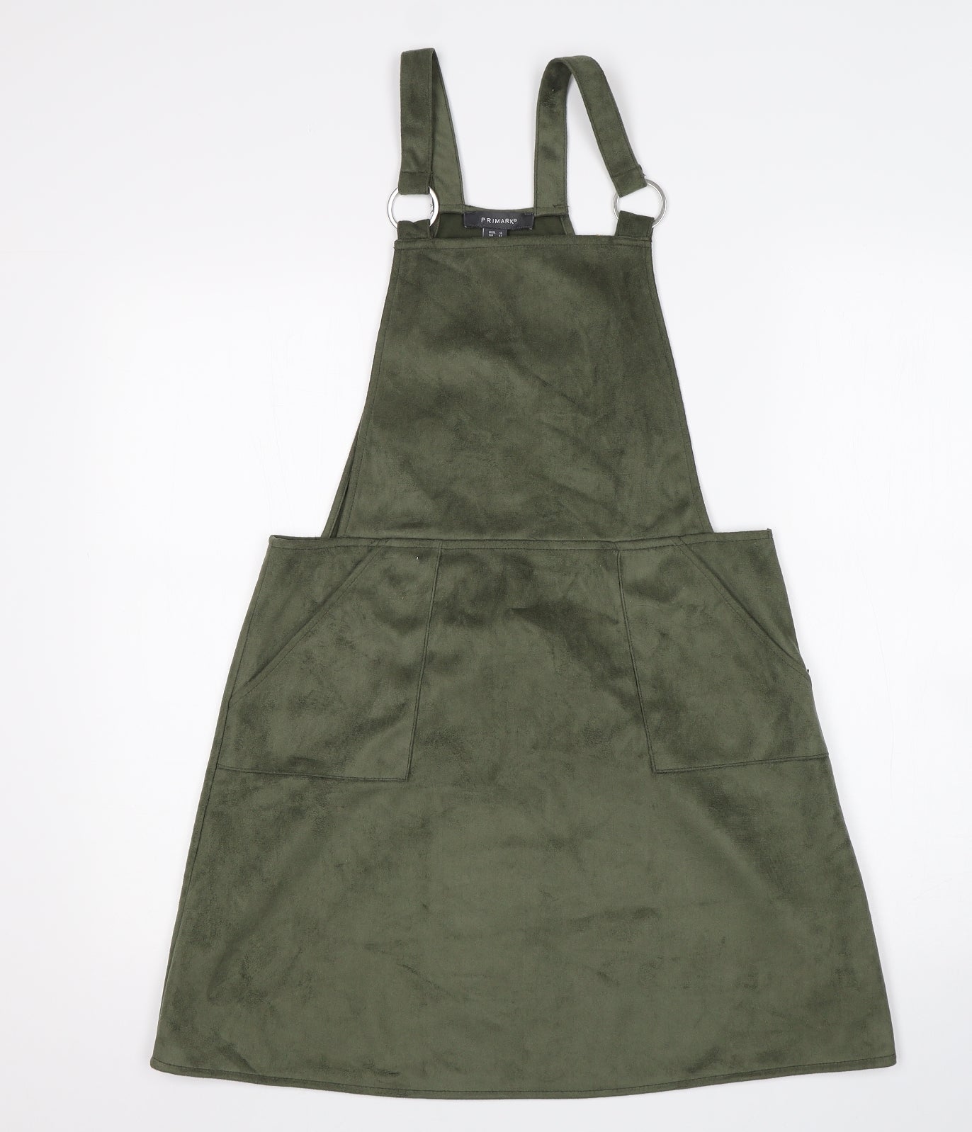 Primark Womens Green   Pinafore/Dungaree Dress  Size 14