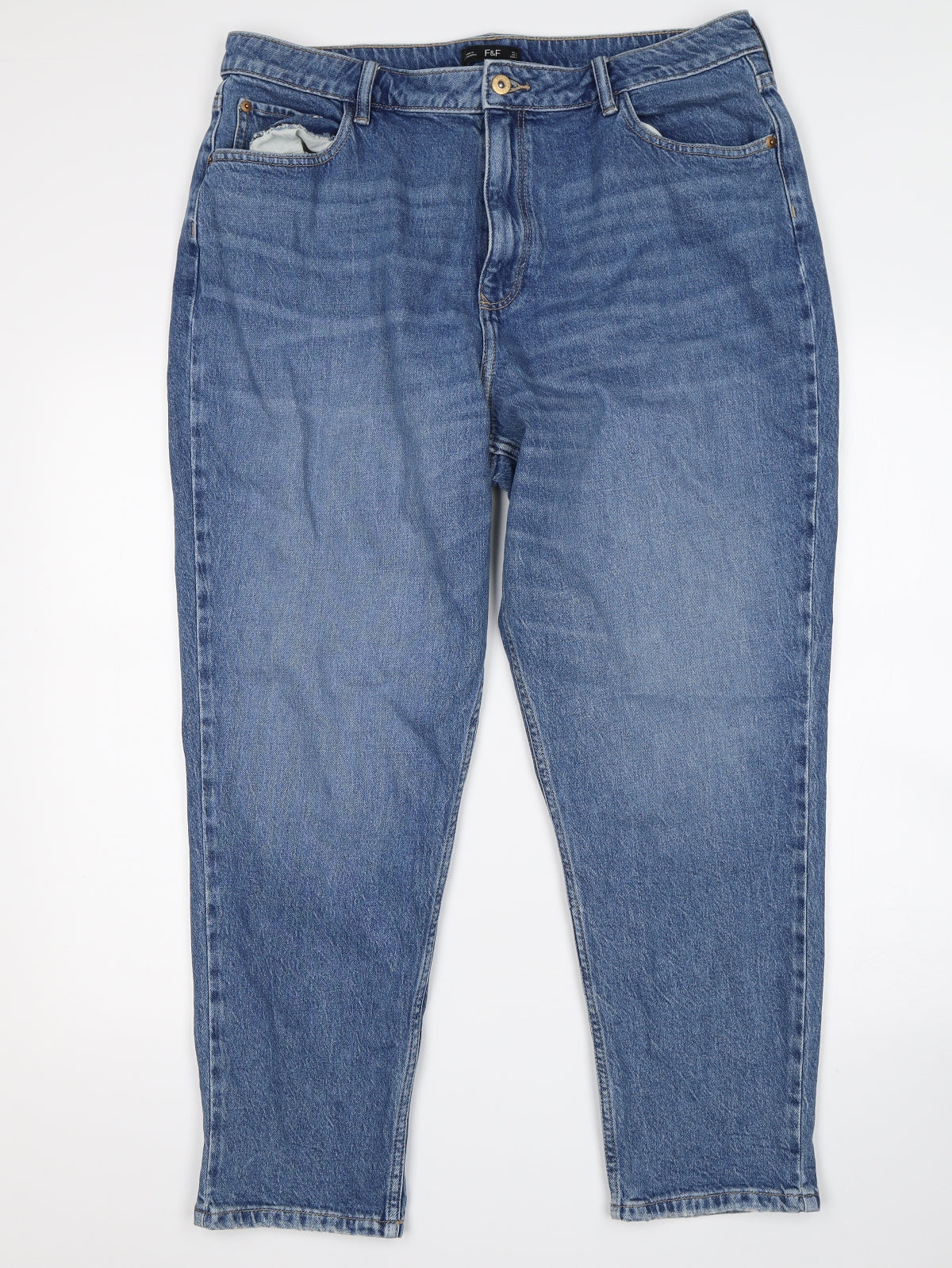 F&F Womens Blue   Skinny Jeans Size 18 L28 in