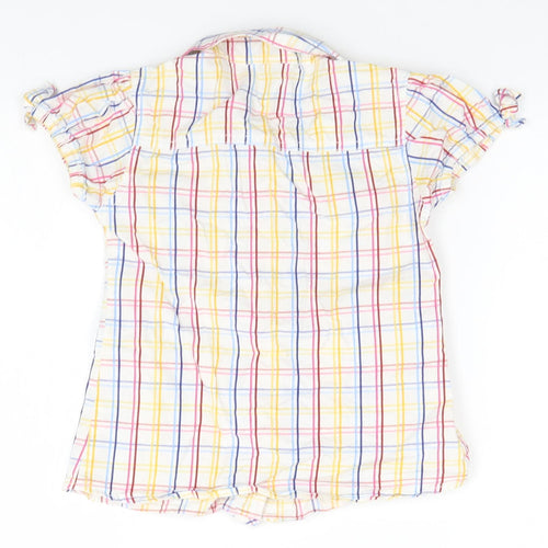NEXT Girls Multicoloured Plaid  Basic Button-Up