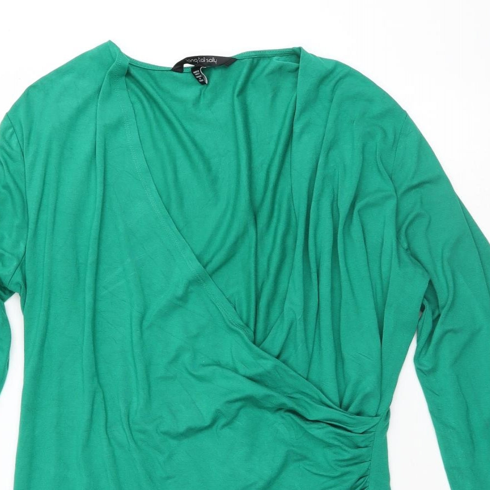 Long Tall Sally Womens Green   Basic T-Shirt Size 2XL