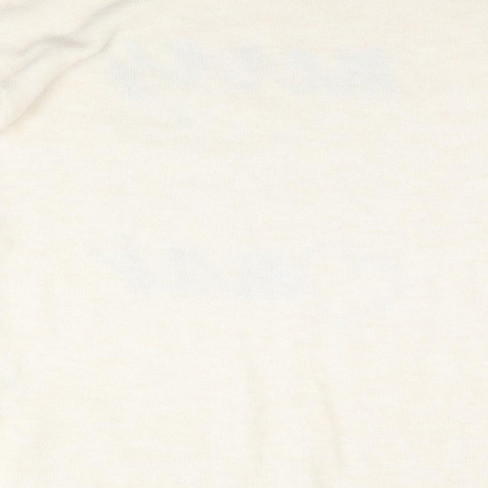 George Womens White   Pullover Jumper Size 12  - Christmas, Merry Kiss Mas