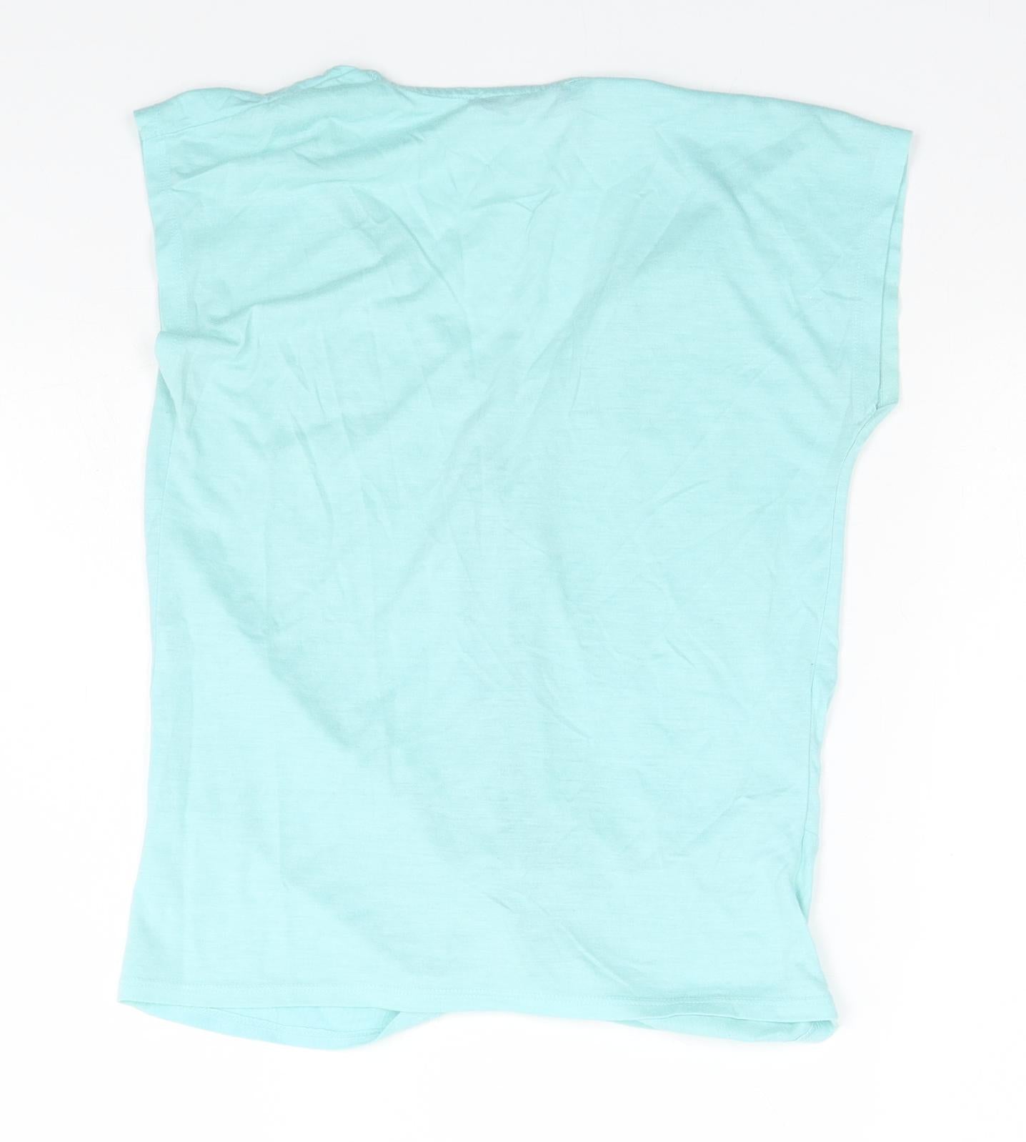 Very Womens Green   Basic T-Shirt Size 8