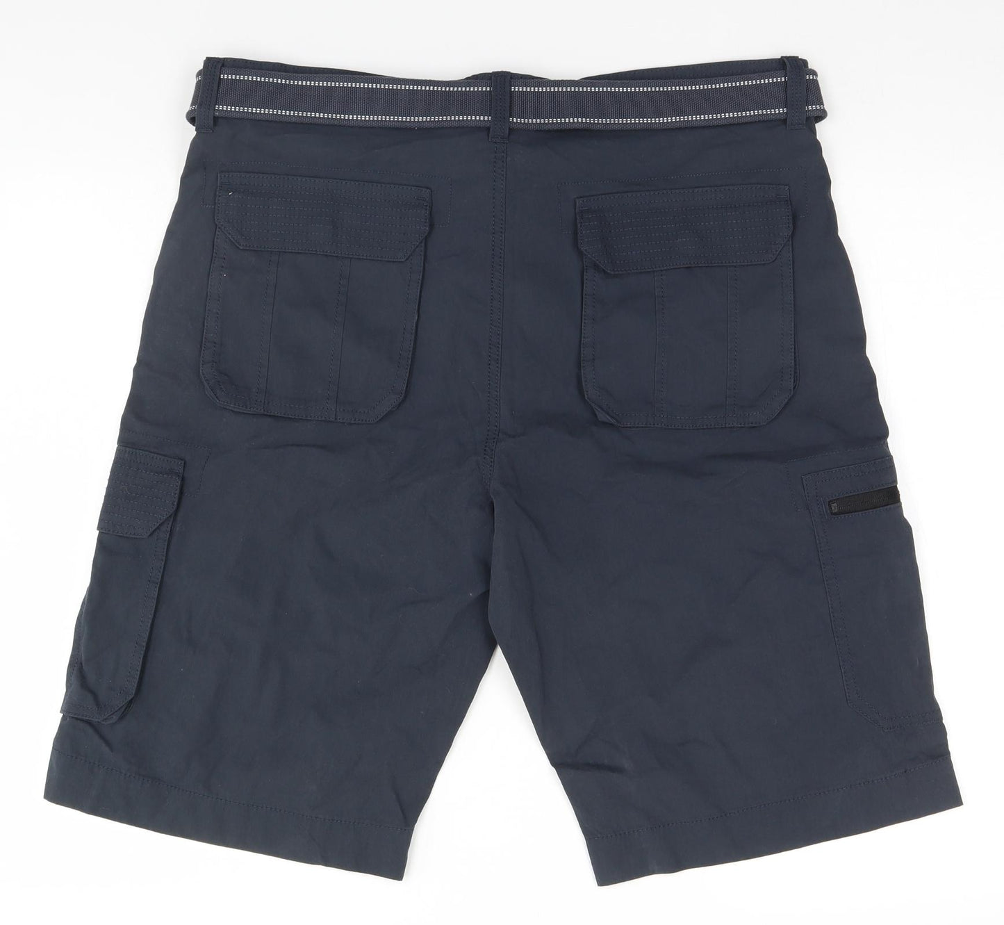 Easy Mens Blue   Cargo Shorts Size 36 in