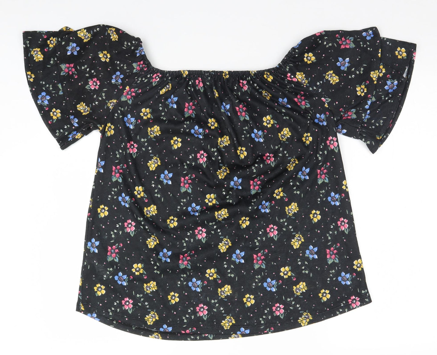 Papaya Womens Brown Floral  Basic Blouse Size 16