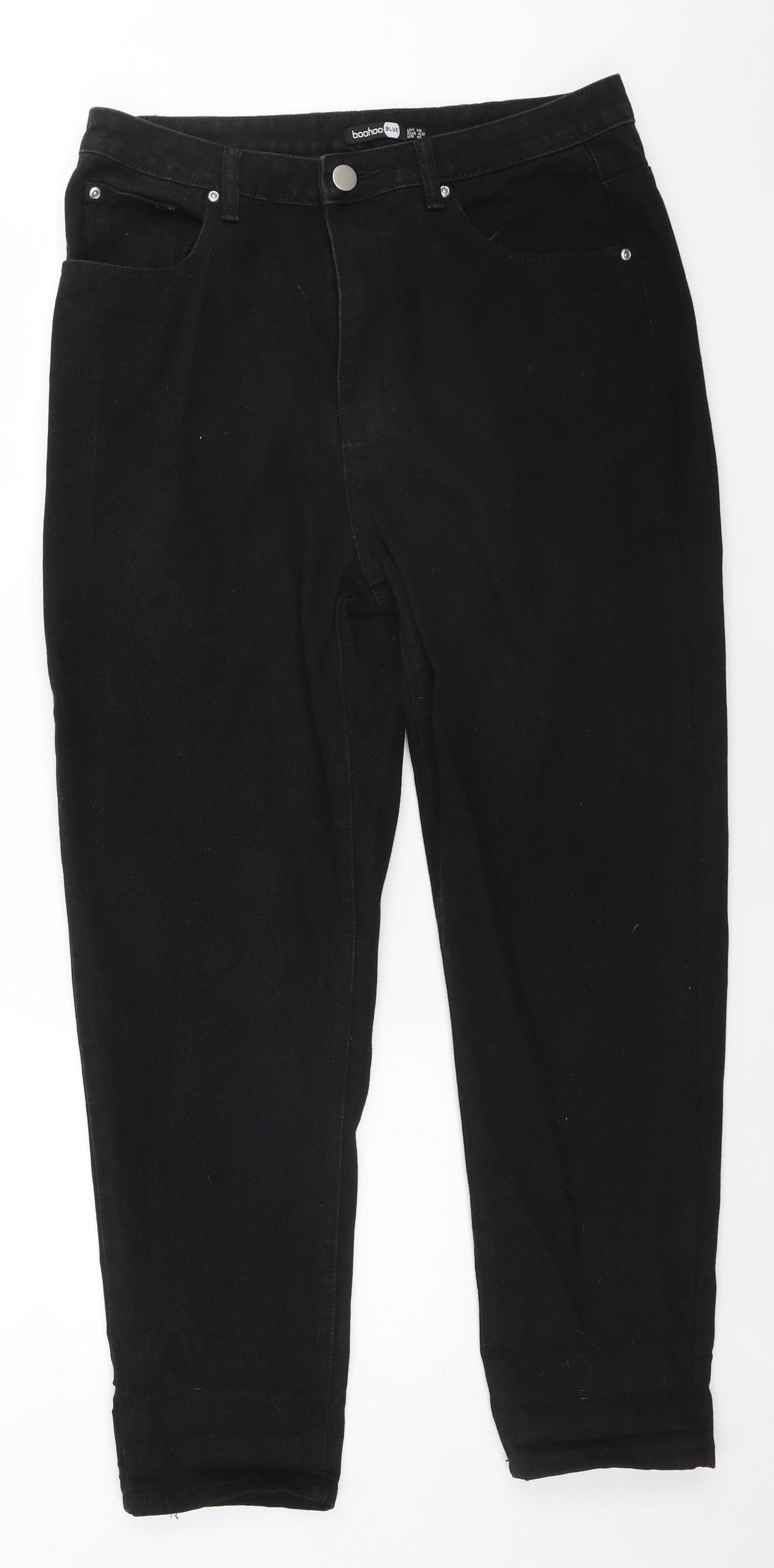 Boohoo Womens Black   Skinny Jeans Size 14 L28 in