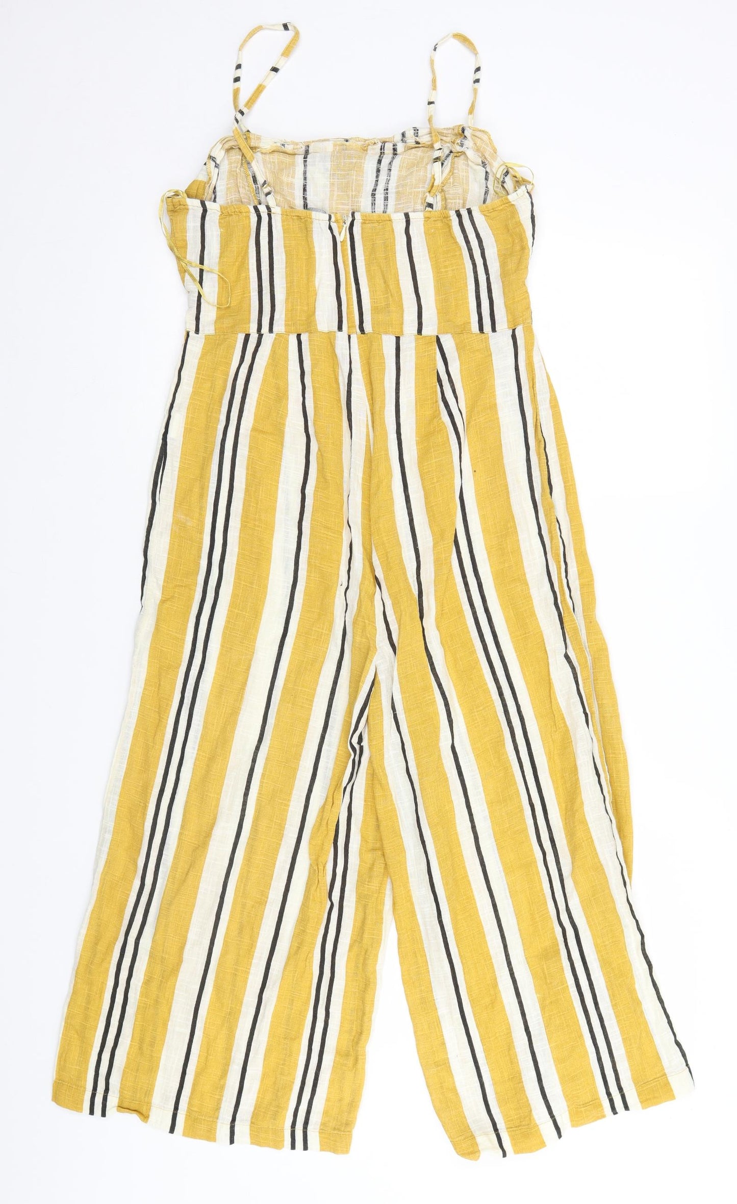 Primark Womens Orange Striped  Jumpsuit One-Piece Size 12 L20 in