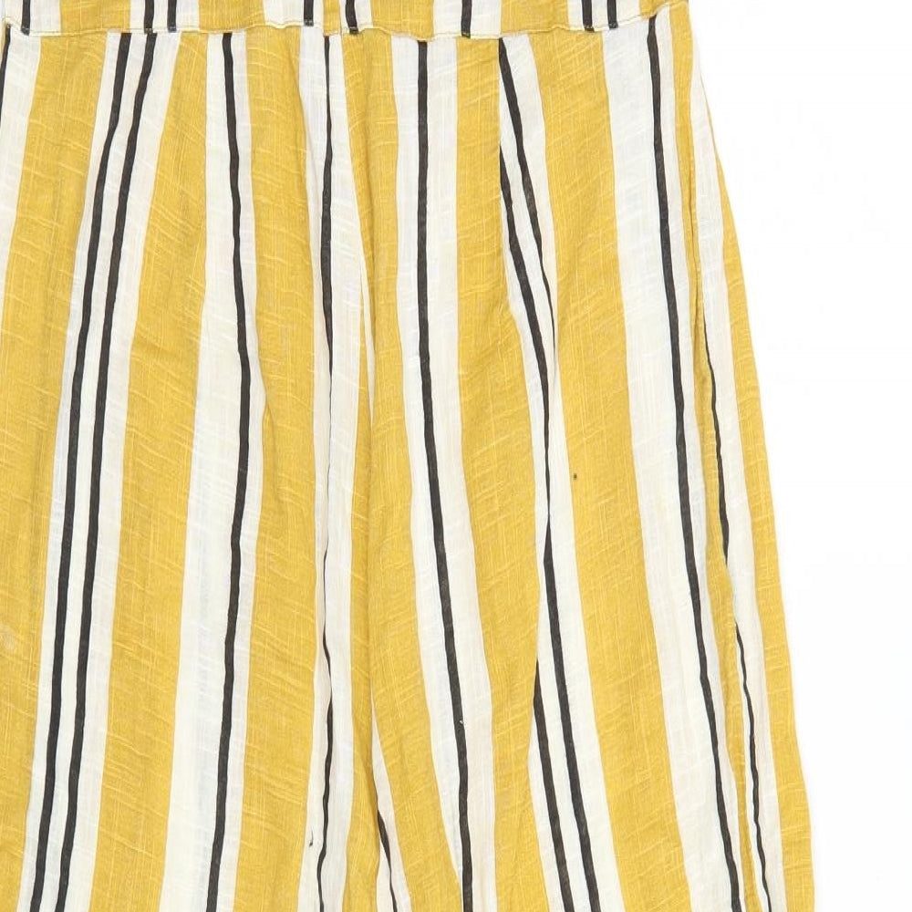 Primark Womens Orange Striped  Jumpsuit One-Piece Size 12 L20 in