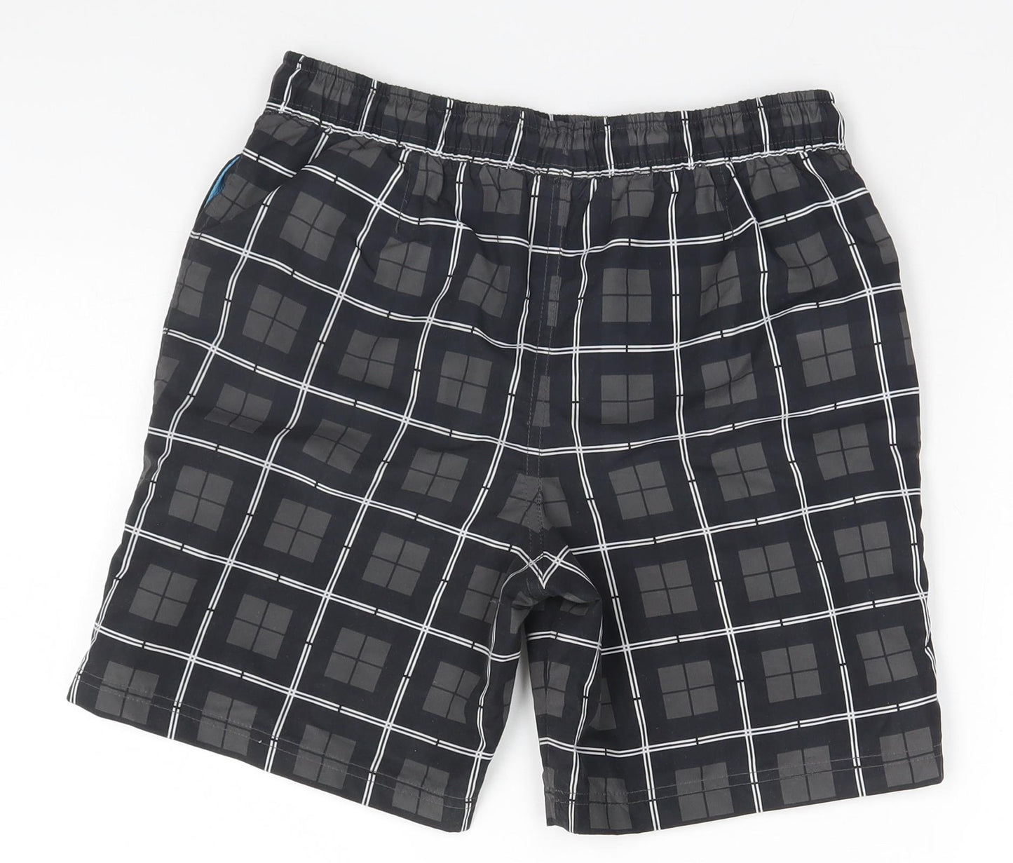 McKenzie Boys Brown Plaid  Utility Shorts Size 12-13 Years