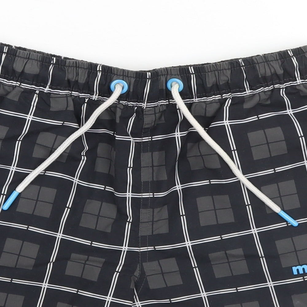 McKenzie Boys Brown Plaid  Utility Shorts Size 12-13 Years