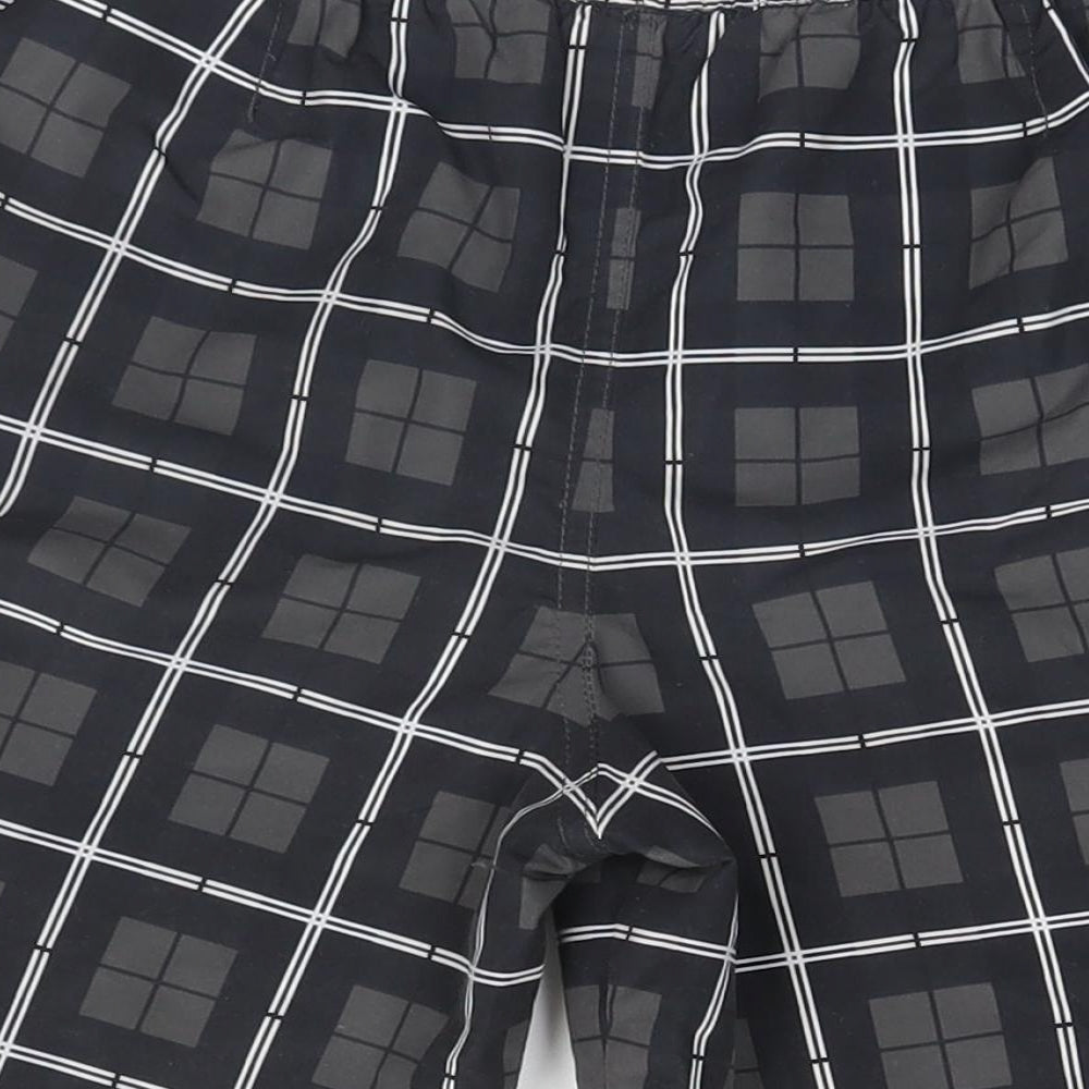 McKenzie Boys Brown Plaid  Utility Shorts Size 12-13 Years