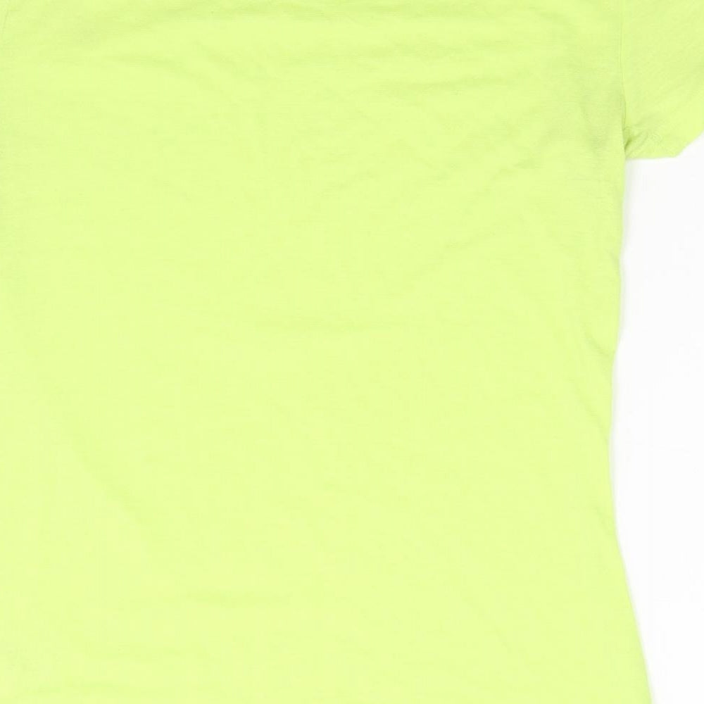 adidas Womens Yellow   Basic T-Shirt Size 8