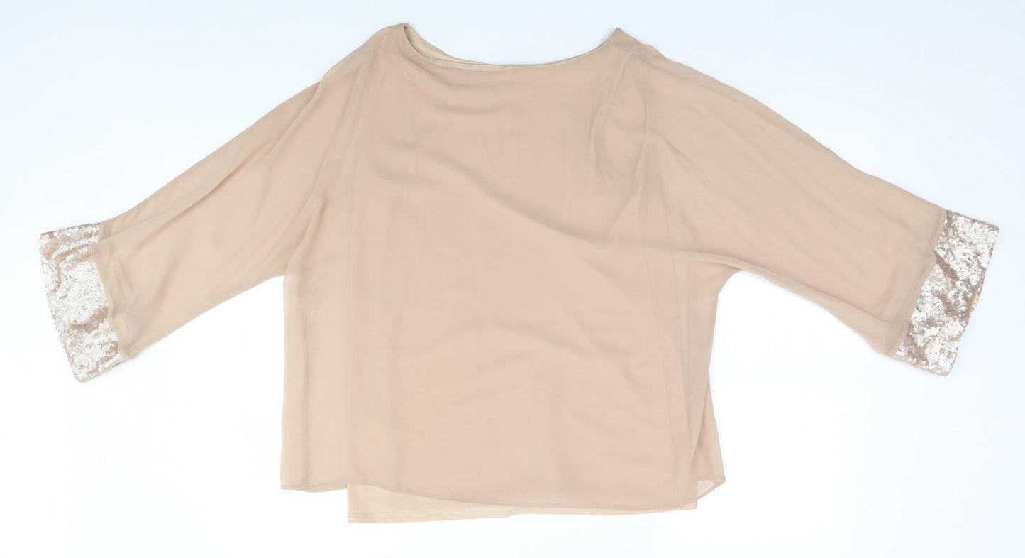 Wallis Womens Brown   Basic T-Shirt Size 6