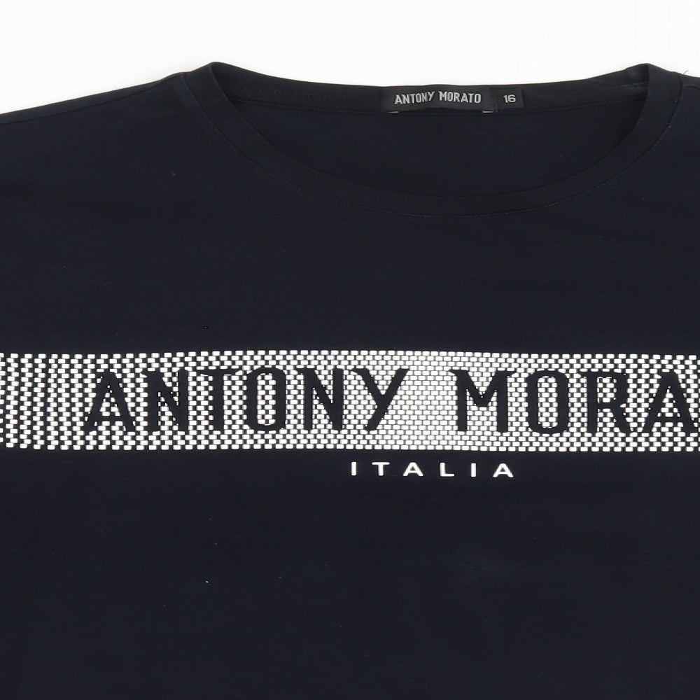 Antony Morato Womens Black   Basic T-Shirt Size 16