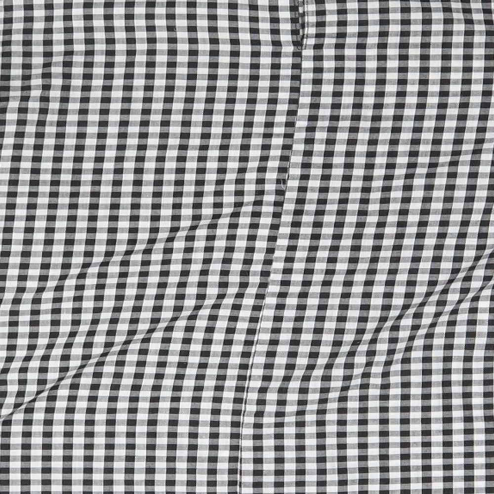 Topshop Womens Black Check  Basic Blouse Size 6