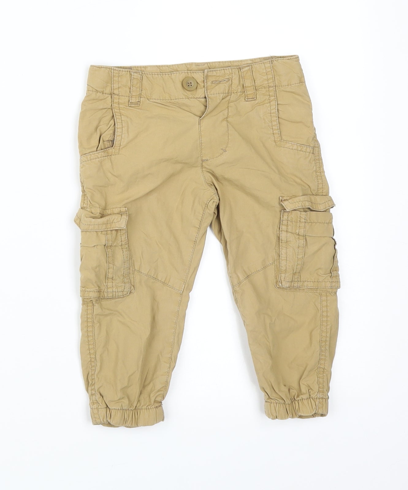 Mini Club Boys Brown   Cargo Trousers Size 18-24 Months