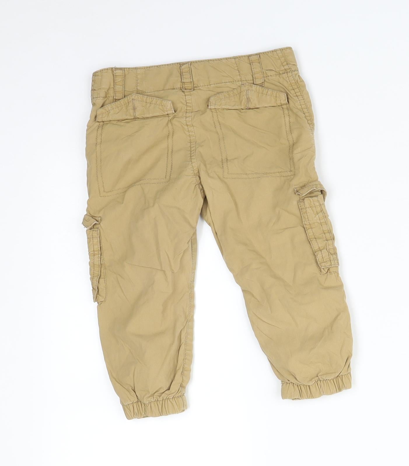 Mini Club Boys Brown   Cargo Trousers Size 18-24 Months
