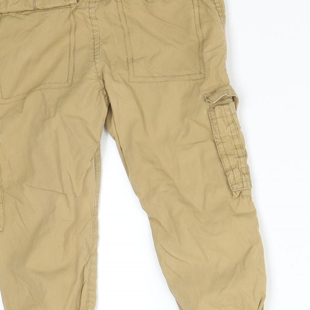 Mini Club Boys Brown   Cargo Trousers Size 18-24 Months