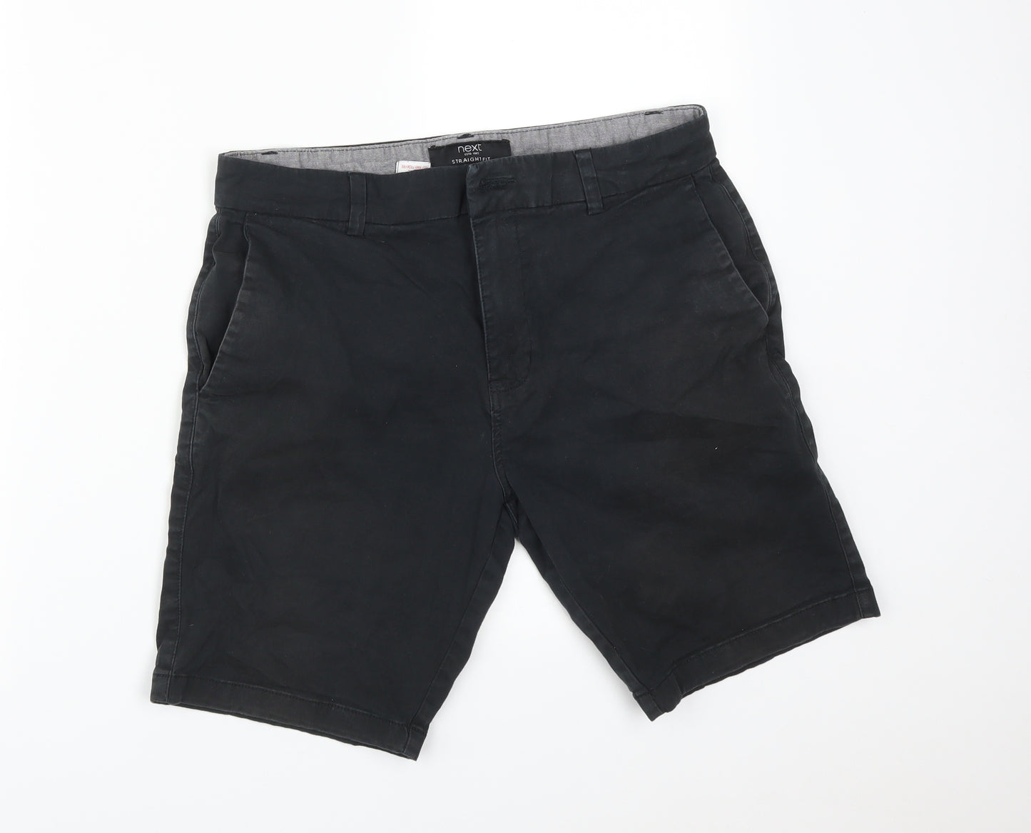 NEXT Mens Black   Chino Shorts Size 32 in