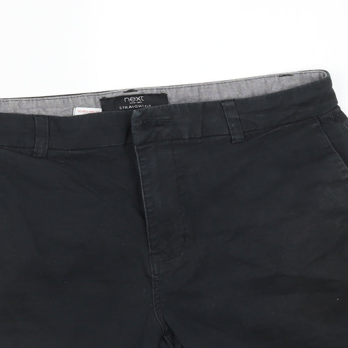 NEXT Mens Black   Chino Shorts Size 32 in
