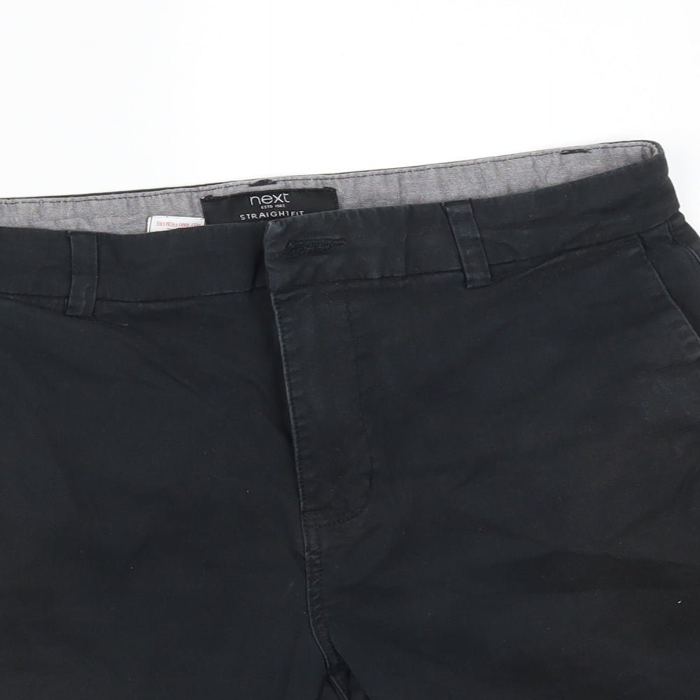 NEXT Mens Black   Chino Shorts Size 32 in