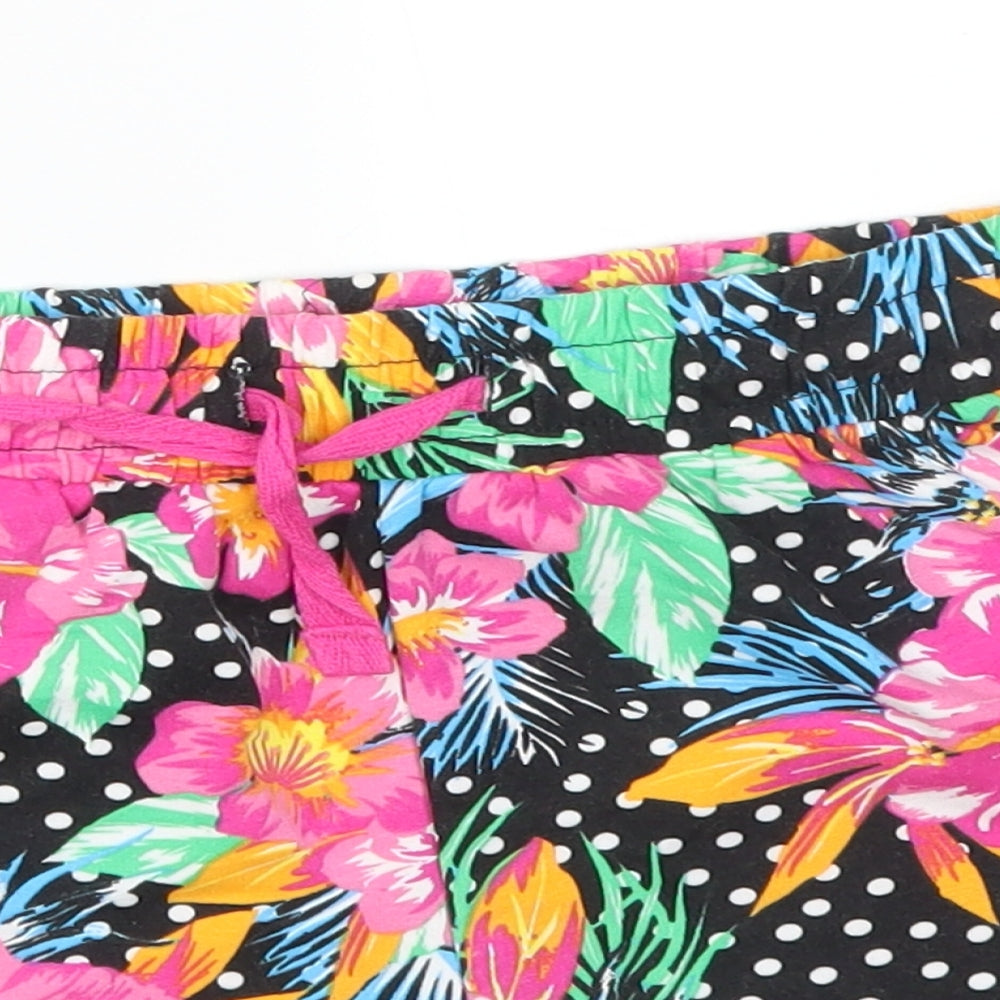 Matalan Girls Multicoloured Floral   Shorts Size 5 Years