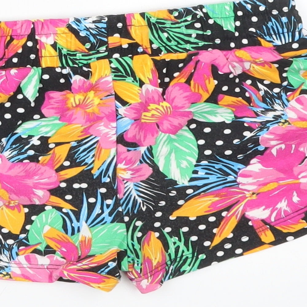 Matalan Girls Multicoloured Floral   Shorts Size 5 Years