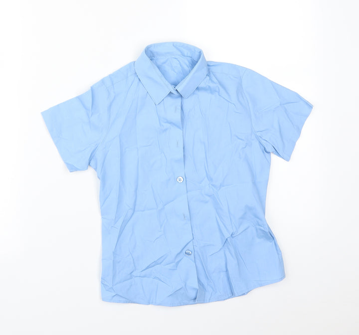 George Boys Blue   Basic Button-Up Size 7-8 Years