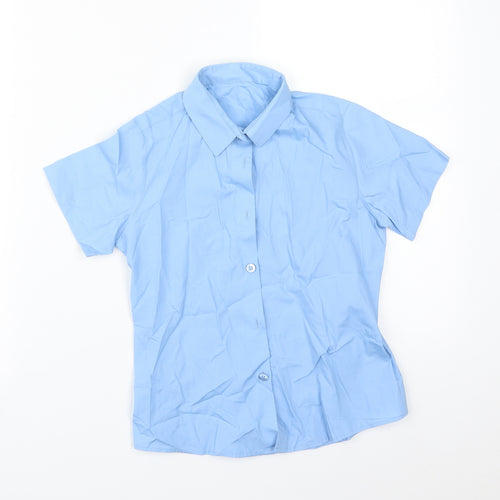 George Boys Blue   Basic Button-Up Size 7-8 Years