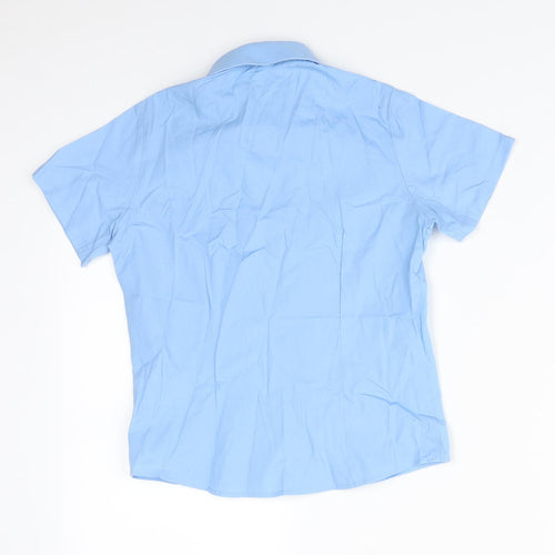 George Boys Blue   Basic Button-Up Size 7-8 Years