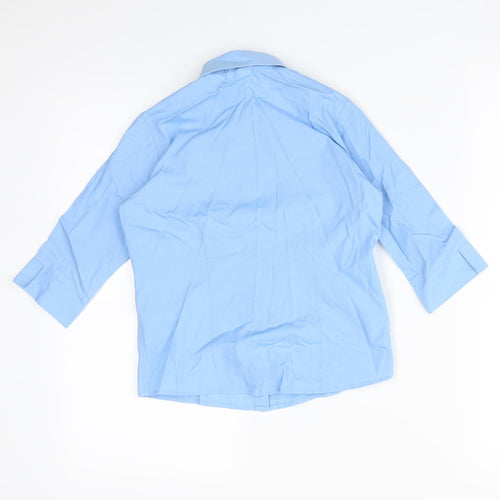 George Boys Blue   Basic Button-Up Size 7-8 Years