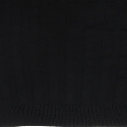Topshop Womens Black Striped  Basic T-Shirt Size S