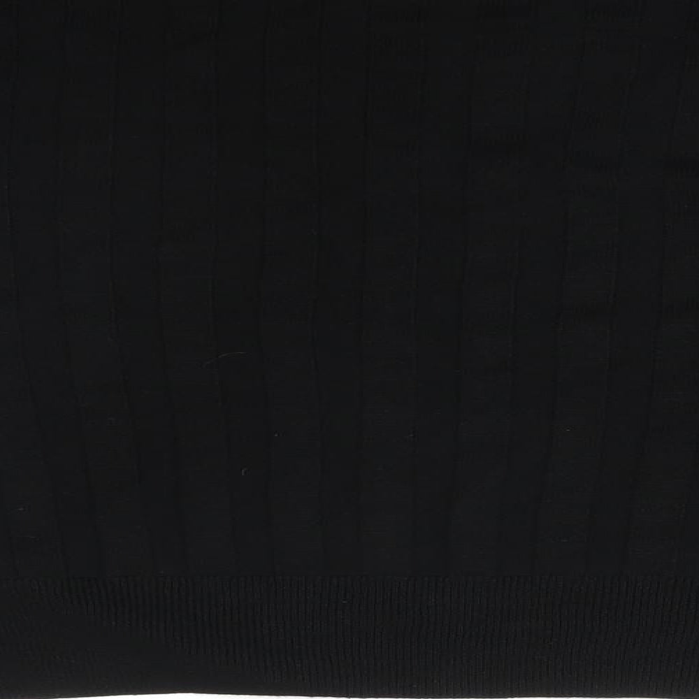 Topshop Womens Black Striped  Basic T-Shirt Size S