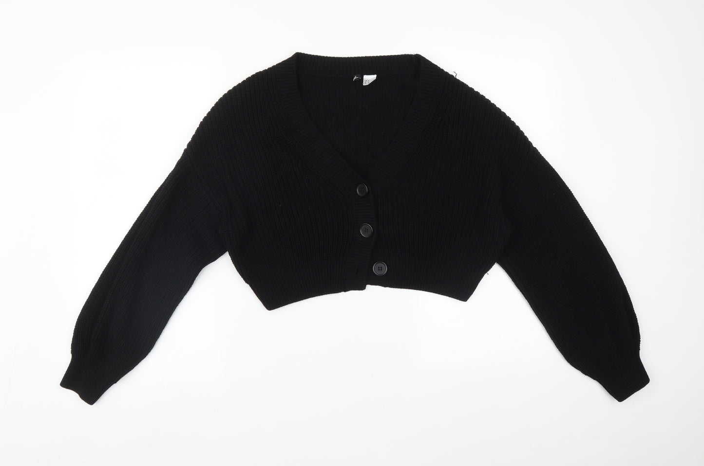 H&M Womens Black   Cardigan Jumper Size M