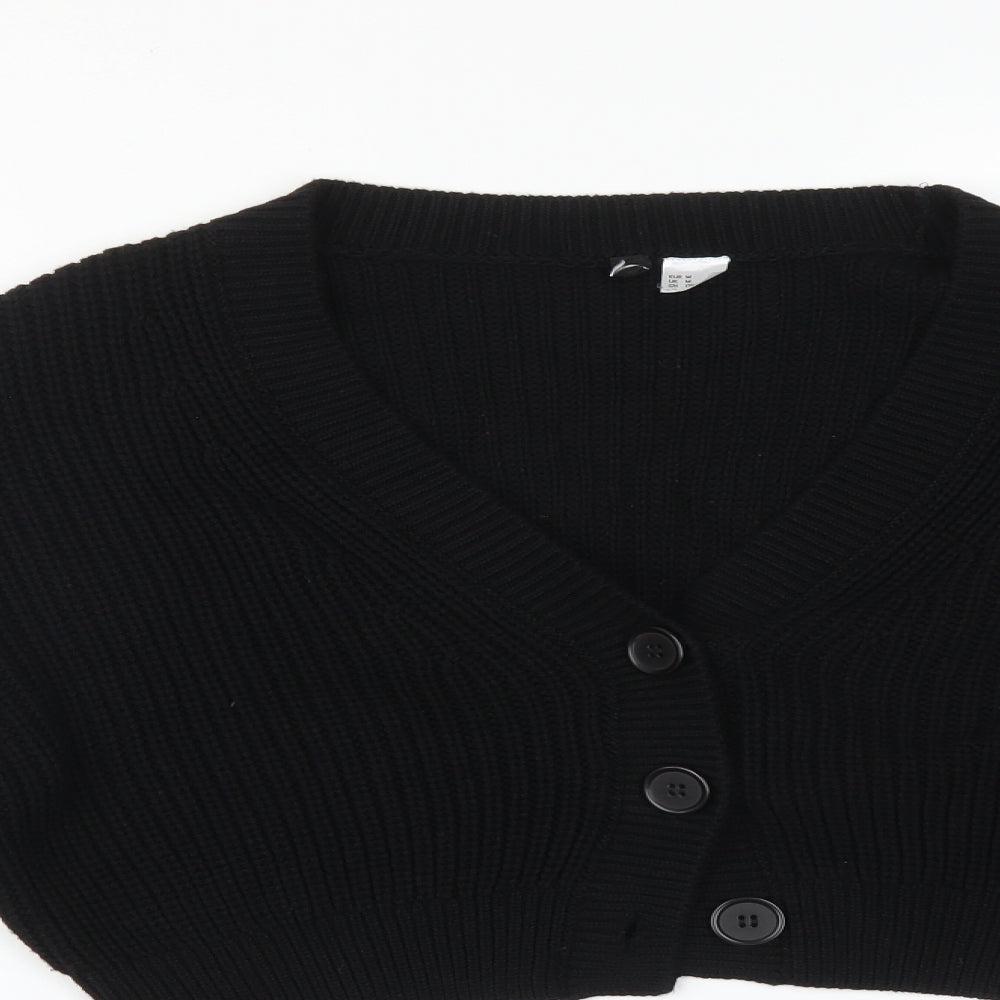 H&M Womens Black   Cardigan Jumper Size M