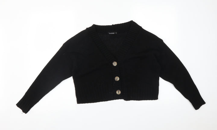 Boohoo Womens Black Cardigan Jumper Size M