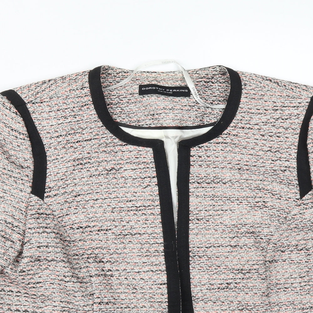Dorothy Perkins Womens Multicoloured Flecked  Jacket Blazer Size 12