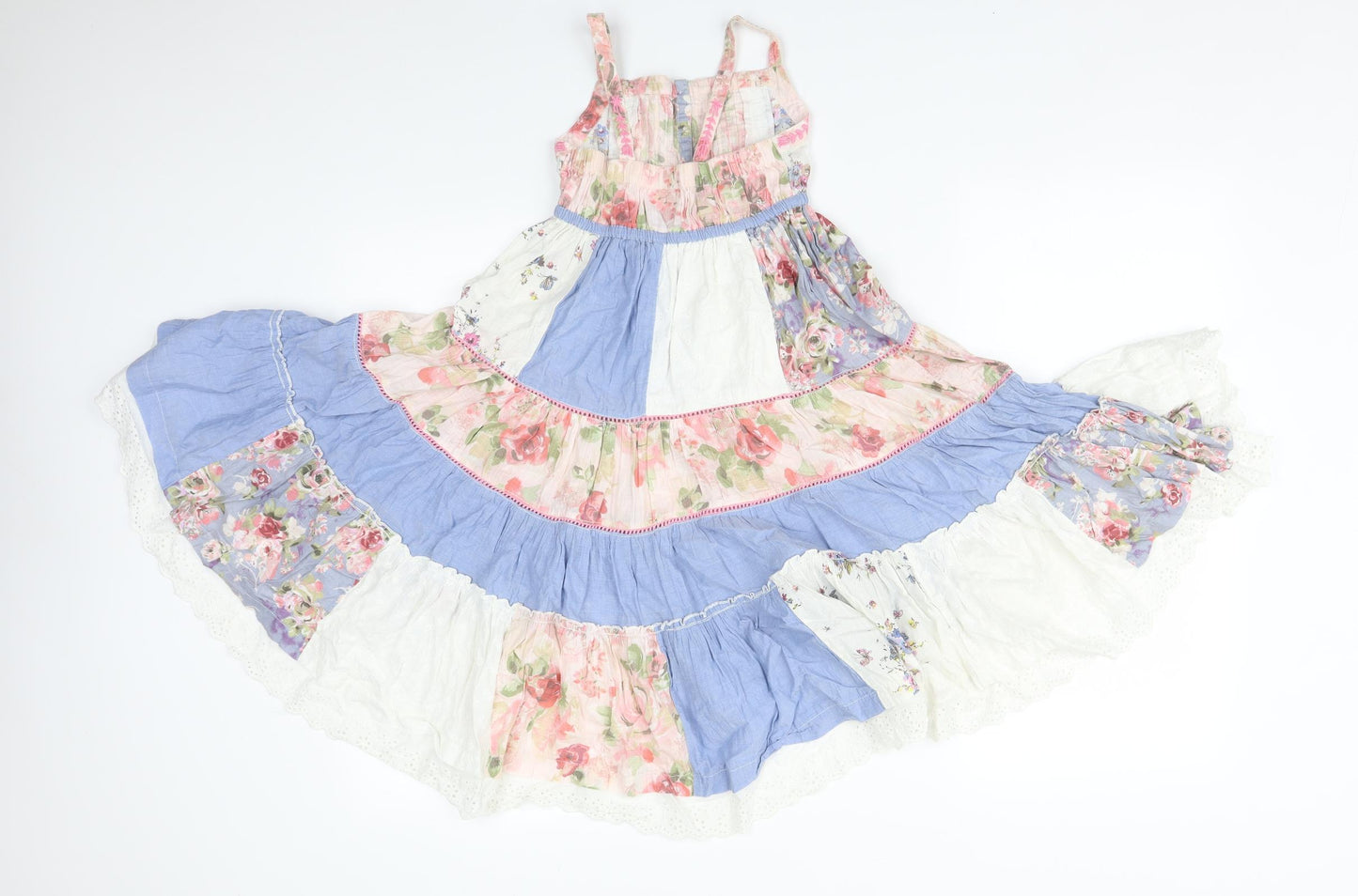 NEXT Girls Multicoloured Colourblock  Fit & Flare  Size 5 Years