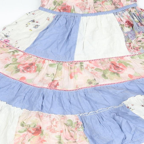 NEXT Girls Multicoloured Colourblock  Fit & Flare  Size 5 Years