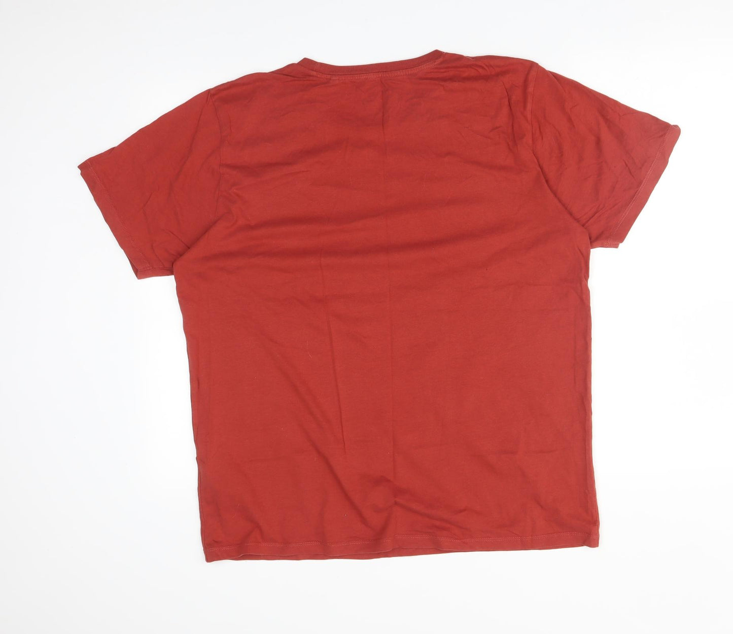 NEXT Mens Orange    T-Shirt Size L